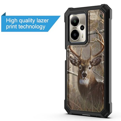 for Cricket Outlast 5G 2024 Case (SN509C),AT&T Motivate Pro 5G (SN509A) w/[Built-in Screen Protector] Dual Layer Shockproof [Military-Grade][Full-Body] Protective Cover Women Man Tree Camo Deer Hunt - color: BLD IN DEER CAMO