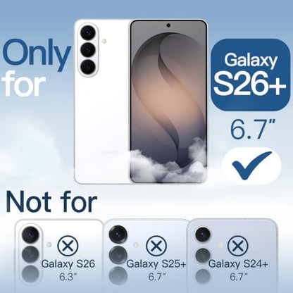 JETech Magnetic Case for Galaxy S26 Plus, Compatible with MagSafe, Clear | Full Camera Lens Protection, Shockproof Protective Phone Cover, Scratch Resistant Clear Back - color: Clear, size: Galaxy S26 Plus