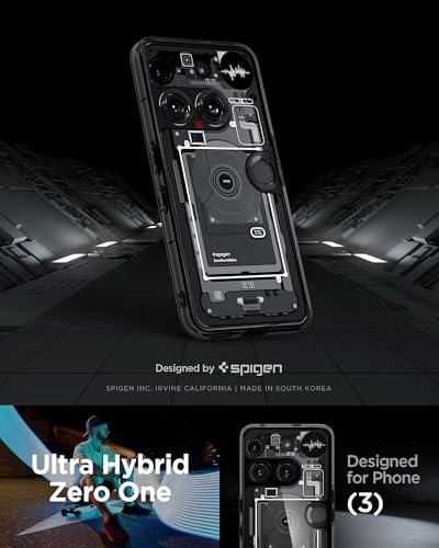 Spigen Ultra Hybrid Designed for Nothing Phone 3 Case (2025) [Anti-Yellowing] - Zero One - color: Zero One, size: Nothing Phone (3)