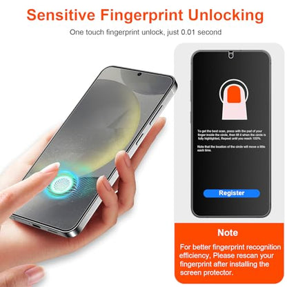 2 Pack for Samsung Galaxy S24 Anti-Glare Matte Privacy Screen Protector 6.2 inch, Smooth and Responsive Touch Flexible EPU Film, [Support Fingerprint Unlock] [Self-Healing] [Not Glass] - size: Samsung Galaxy S24 6.2 Inch