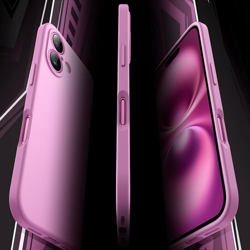 JETech Slim Case for iPhone 16, Pink | Camera Lens Protection, Soft TPU Design, Matte Finish, Shockproof Protection - color: Pink, size: iPhone 16