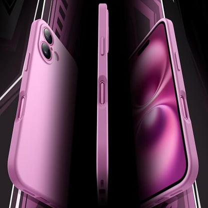 JETech Slim Case for iPhone 16, Pink | Camera Lens Protection, Soft TPU Design, Matte Finish, Shockproof Protection - color: Pink, size: iPhone 16