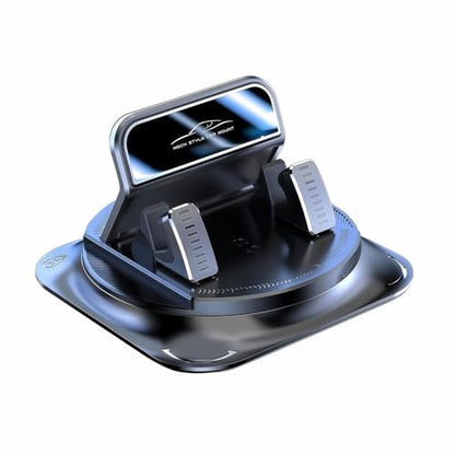 Car Phone Holder 360 Degree Rotation, Non-slip Car Navigation Mount, Car Phone Mount with Double Layer Pad, Universal for Most Cars, SUVs, Trucks (Black) - color: Black #01
