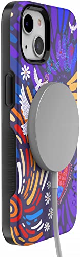 Casely iPhone 15 Plus Case | Viva La Vida | Frida Kahlo Collage | Bold Protective Design | Compatible with MagSafe - color: Frida Kahlo | Viva La Vida | Floral Collage