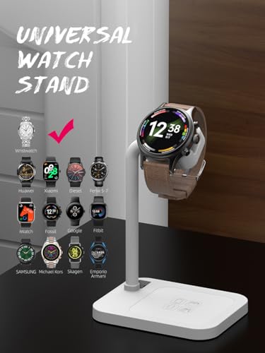 Universal Smart Watch Dock, Adjustable Telescopic Charging Stand - color: White Universal Watch Bracket