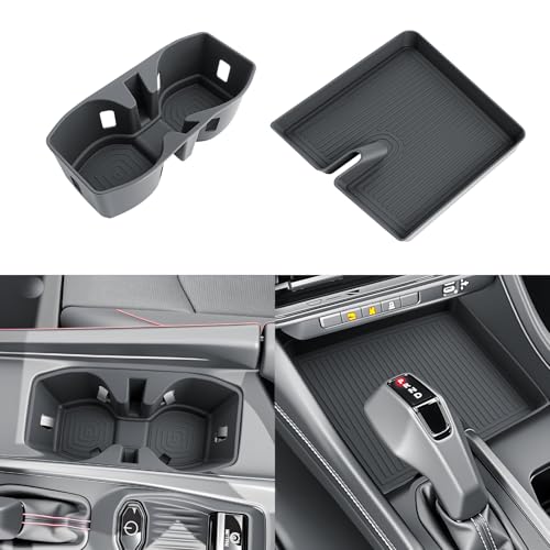 SKTU Upgrade 2Pack for 2024-2027 Dodge Charger Cup Holder Non-slip Mat - color: 2Pack for Charger Cup & Center