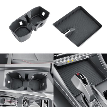 SKTU Upgrade 2Pack for 2024-2027 Dodge Charger Cup Holder Non-slip Mat - color: 2Pack for Charger Cup & Center