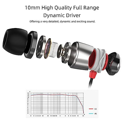 SoundMAGIC E10C Wired Earbuds, Built-in Mic, Premium Hi-Fi, 3.5mm, Gunmetal - color: Gunmetal, style: Modern