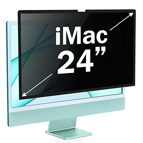Removable 24 inch iMac Privacy Screen Filter (2021-2024, M1, M3, M4 Chip) - size: iMac 24 inch（2021-2024）