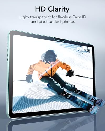 ESR 2 Pack Screen Protector for iPad Air 11 Inch M4/M3/M2, 9H Glass - size: Air 11" M4/M3/M2 (2026/2025/2024)