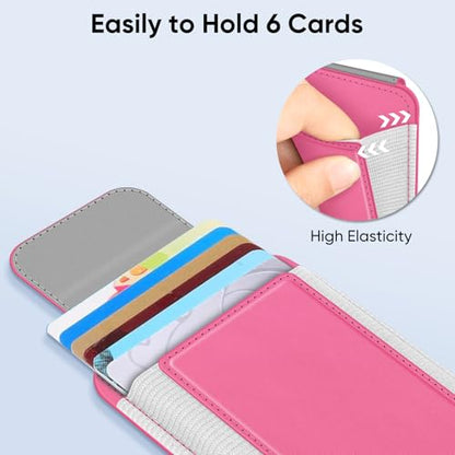 FINPAC MagSafe Wallet Magnetic Card Wallet Holder for Women Men - color: Pink