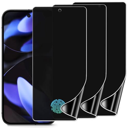 3 Pack Privacy Screen Protector for Google Pixel 9 6.3", Ultra-Thin Anti-Spy Soft TPU Hydrogel Protective Film for Google Pixel 9 - Self-Healing, Touch Sensitive, Case Friendly - size: Google Pixel 9