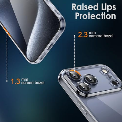 Shamo's Clear Flexible TPU Case for iPhone 17 Pro – with Camera Protection, Ultra Slim, Shockproof, Anti-Yellowing, Scratch-Resistant, Wireless Charging Compatible, Enhanced Grip (for iPhone 17 Pro) - size: For iPhone 17 Pro