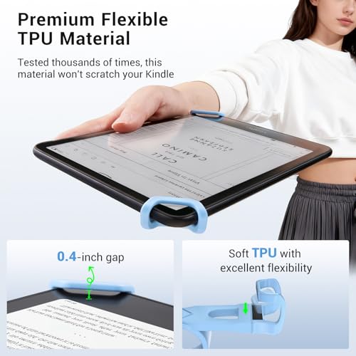 CoBak Secure Hand Strap for Ebook Reader, Lightweight, Elastic, Blue - color: Bondi Blue