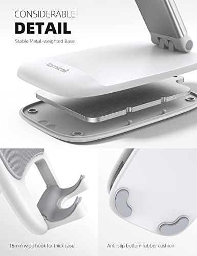 Lamicall White Cell Phone Stand for Desk, Phone Holder - color: 1-White
