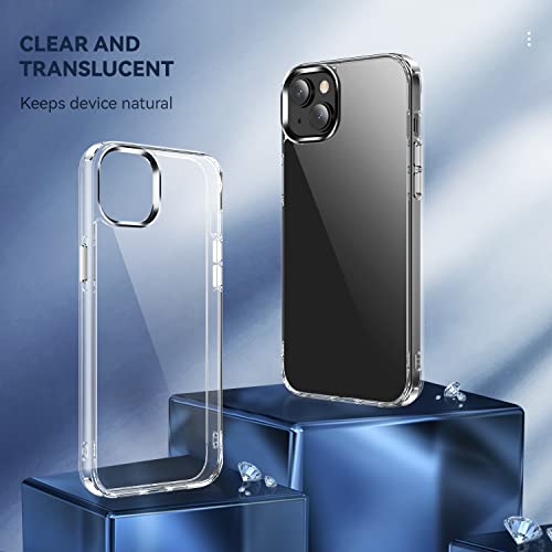navor Transparent Diamond Clear Phone Case Compatible with iPhone 14 Plus 6.7-inch Lightweight Anti-Yellowing Scratch-Resistant Slim Fit Shockproof Military Grade Anti Drop [Clear] - size: iPhone 14 Plus 6.7"