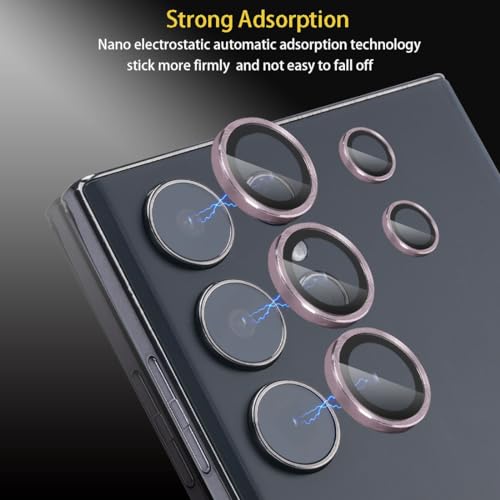Camera Lens Protector for Samsung Galaxy S23 Ultra, Pink - color: Pink