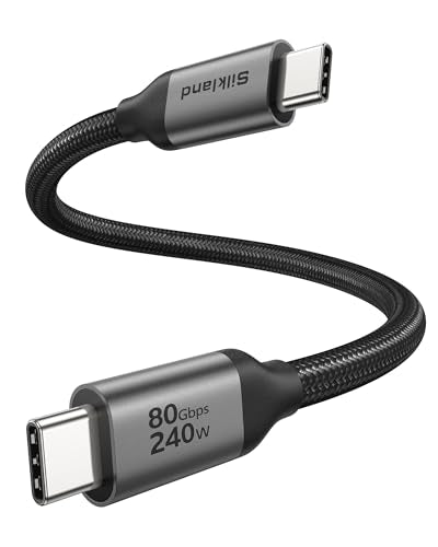 Silkland USB 4 for Thunderbolt 5 Cable 1FT, 80Gbps USB C Data Cable, 240W - size: 1 Feet
