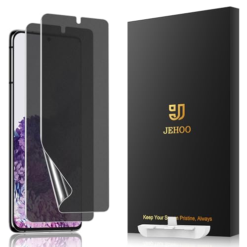 [2 Pack] Anti Glare Matte Privacy TPU Screen Protector for Samsung Galaxy S20 (Not Glass), Fingerprint Sensor Compatible, Full Adhesive Flexible Film, Easy Installation - size: Galaxy S20