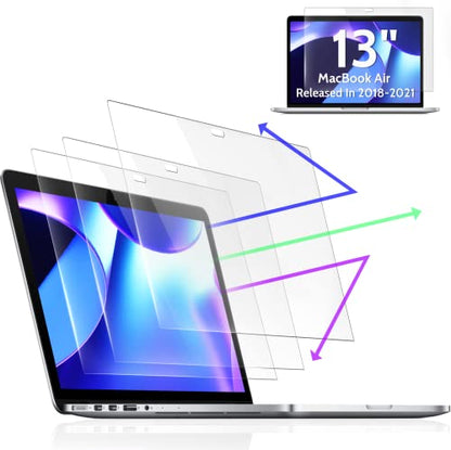 Peslv 3-Pack Anti Blue Light Screen Protector for MacBook Air 13 Inch - size: MacBook Air 13" 2018-2021