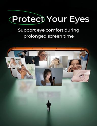MAGIC JOHN Eye Protection for iPhone 17 Pro Max Screen Protector 6.9 inch - size: iPhone 17 Pro Max
