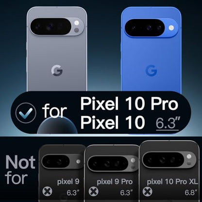 JETech Case for Google Pixel 10/10 Pro, Anti-Yellowing, Indigo | Shockproof Protection, Scratch Resistant Hard PC Back, Durable Transparent TPU Bumper - color: Indigo, size: Pixel 10/10 Pro