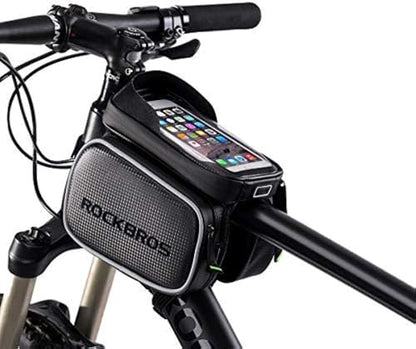 ROCKBROS Bike Bag Top Tube Phone Bag Front Frame Waterproof Touchscreen