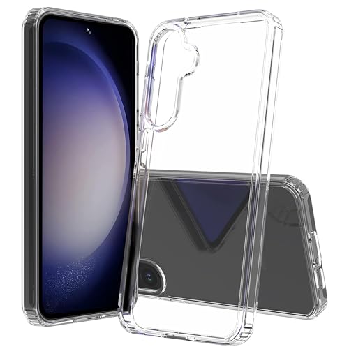 Crystal Clear case for Samsung Galaxy A15 5G/4G [Non-Yellowing][10FT Military Grade Protection] Anti-Scratch Protective Transparent Cover with Acrylic Hard(Back) + Soft TPU Bumper(Sides) Clear
