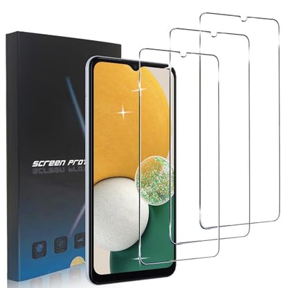 3-Pack Clear Screen Protector Tempered Glass for Samsung Galaxy A13 5G, Bubble-Free, Easy Install - size: Samsung Galaxy A13 5G