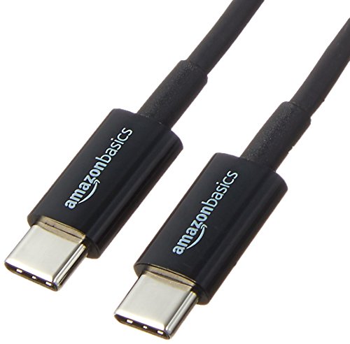 Amazon Basics USB-C to USB-C 2.0 Fast Charging Cable, 480Mbps Data Transfer Speed, USB-IF Certified, for Apple iPhone 16/15, iPad, Samsung Galaxy, Tablets, Laptops, 6 Foot, Black - color: Black, size: 6-Foot