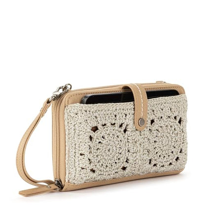 The Sak Iris Smartphone Crossbody Purse - Small Women's Cellphone Bag & Wallet For Everyday- Convertible Wristlet With Zipper | Fits Most Smartphones, Card Slots & Zip Pocket, Detachable Wristlet & Crossbody Straps, Hands-Free for Travel & Errands - color