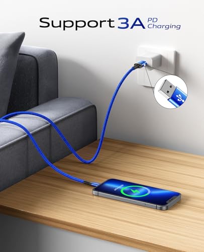 USBA to USBC Cable [15FT 1Pack], Long USB C Cable 3A Fast Charging, USB to - color: Blue, size: 15FT 1Pack, style: USB A to USB C