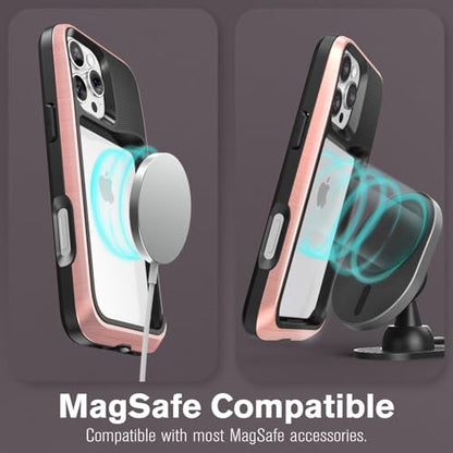 VENA vCommuteX for iPhone 16 Pro Max Wallet Case, Red - color: MagSafe Compatible - Red, size: iPhone 16 Pro Max