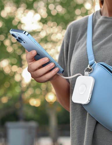RORRY CharmGo Portable Charger, 5000mAh Portable Charger Power Bank - color: White