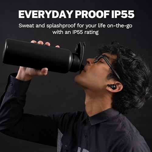 JLab Go Pods ANC, True Wireless Earbuds, Active Noise Cancelling, Bluetooth, Black - color: Black