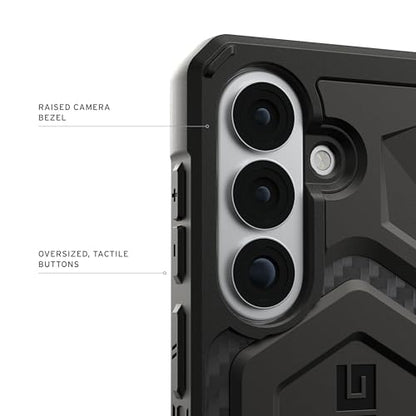 URBAN ARMOR GEAR UAG for Samsung Galaxy S26 Case 6.3" Monarch Pro - Magnetic Charging Compatible Rugged Military Drop Tested Protective Cover, Carbon Fiber - color: Monarch Pro - Carbon Fiber