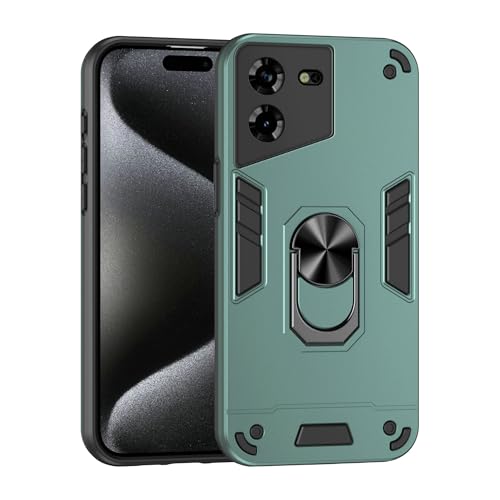 Compatible for Tecno Pova 5 Case,Built-in Stand Shockproof and Drop-Proof Compatible with Tecno Pova 5 LH7n Phone Case Cover Green - color: HY-GZS-green, size: Tecno Pova 5