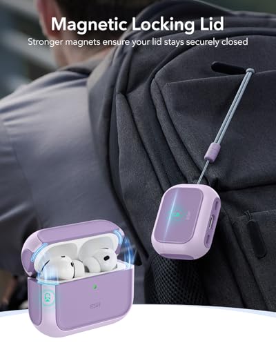 ESR for AirPods Pro 3 Case, Compatible with MagSafes, Purple - color: Purple, size: AirPods Pro 3 Case