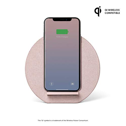 Native Union Dock Wireless Charger Stand - High Speed [Qi Certified] 10W Versatile Fast Wireless Charging Stand - Compatible with iPhone 11/11 Pro/11 Pro Max (Rose) - color: Rose