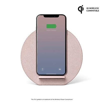 Native Union Dock Wireless Charger Stand - High Speed [Qi Certified] 10W Versatile Fast Wireless Charging Stand - Compatible with iPhone 11/11 Pro/11 Pro Max (Rose) - color: Rose