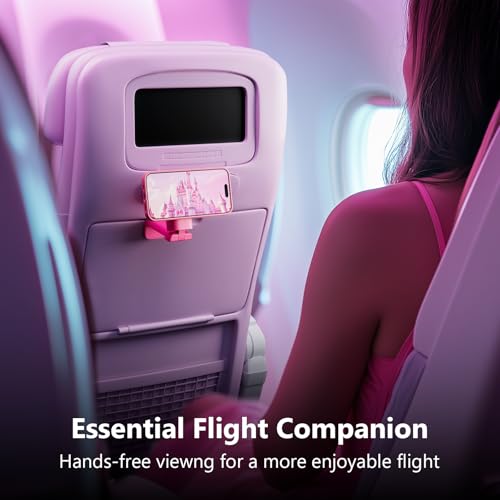 MiiKARE Magnetic Airplane Phone Holder Mount for Magsafe, Hot Pink - color: Hot Pink