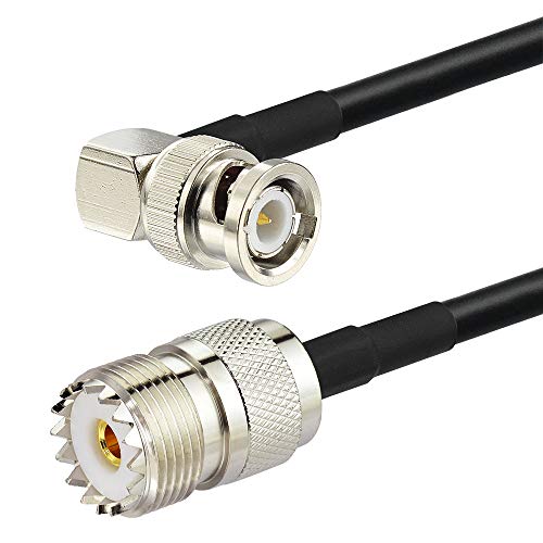 Superbat BNC Male to SO239 RG58 Cable 1ft UHF Female to BNC Adapter Jumper - size: 12inch, style: bnc to so239