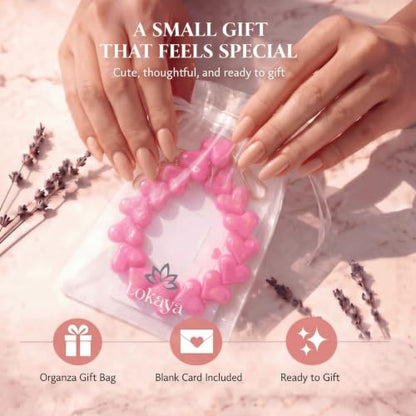 Heart Beaded Phone Wristlet | Phone Wrist Strap With Tether Tab | Cute Accessory for Phone, AirPods, Bag, Keys, Camera - color: Hot Pink