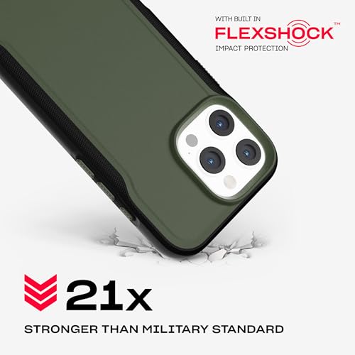 Tech21 EvoPro for iPhone 16 Pro Max Compatible with MagSafe - Impact Protection Case 21x Military Standard Tested - in Khaki/Black - color: Khaki/Black, size: iPhone 16 Pro Max