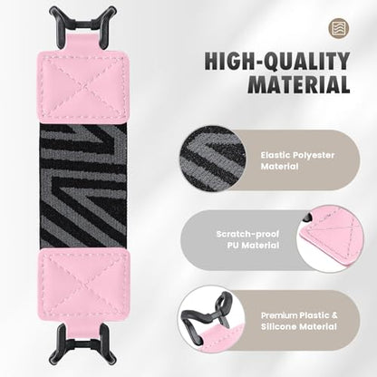 MoKo Security Hand-Strap for 6-8" Kindle eReaders Fire Tablets, Pink - color: Pink, style: Patterned Strap
