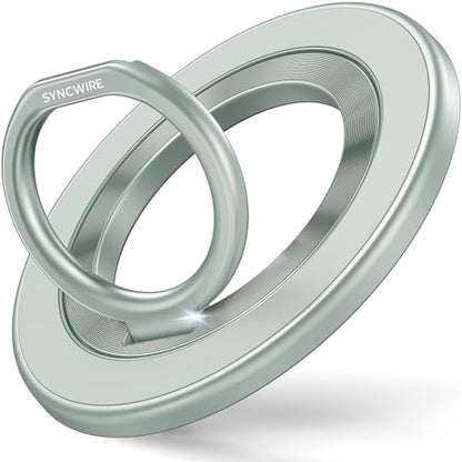 SYNCWIRE for MagSafe Phone Grip, Magnetic Phone Ring Holder - color: Light Green