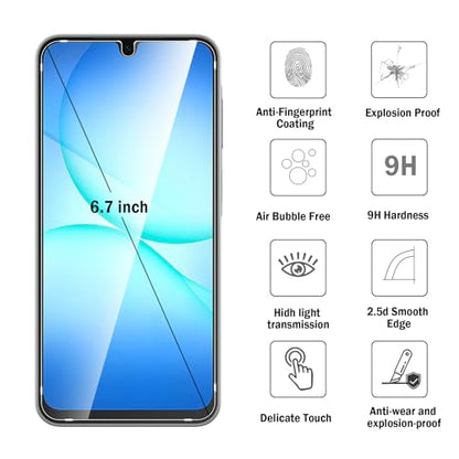 2 Pack Compatible with Samsung Galaxy A17 5G Screen Protector,with Alignment Frame,9H Tempered Glass Film,HD Clear Scratch Resistant,Bubble-Free for Galaxy A17 5G Screen Protector. - color: Samsung Galaxy A17