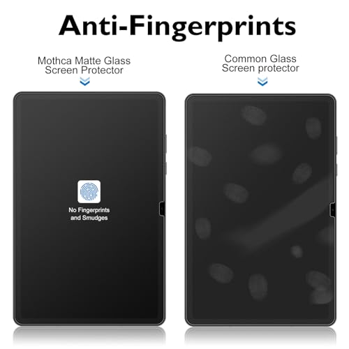 Mothca Matte Glass Screen Protector for Samsung Galaxy Tab S11 (11 inch) 2025 with Installation Frame, Anti-Glare & Anti-Fingerprint Tempered Glass Film, Smooth as Silk - size: S11 11"