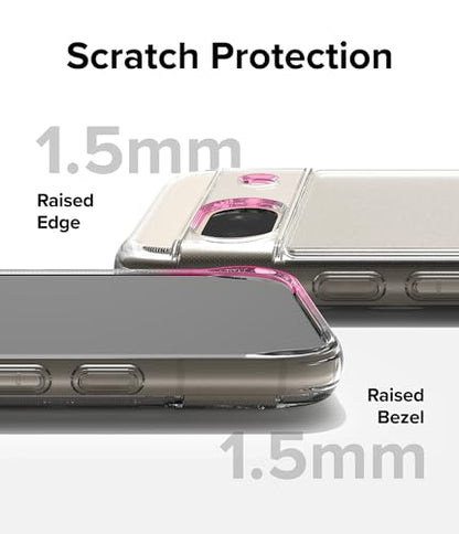 Ringke for Google Pixel 8a Case [Fusion Matte Clear] | Oil & Dirt Resistant, Anti-Fingerprint Technology Prevents Oily Smudges, Frosted Coating Feels Velvety Soft - size: Pixel 8a