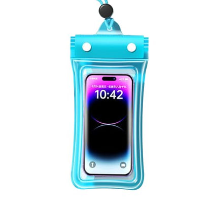 Waterproof Phone Pouch, Floatable Waterproof Phone Pouch with Touchscreen, Universal Cellphone Case, Underwater Photography for Swimming Rafting Diving (Blue, 26x11cm) - color: Blue